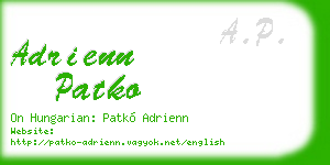 adrienn patko business card