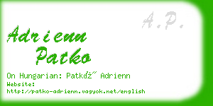 adrienn patko business card